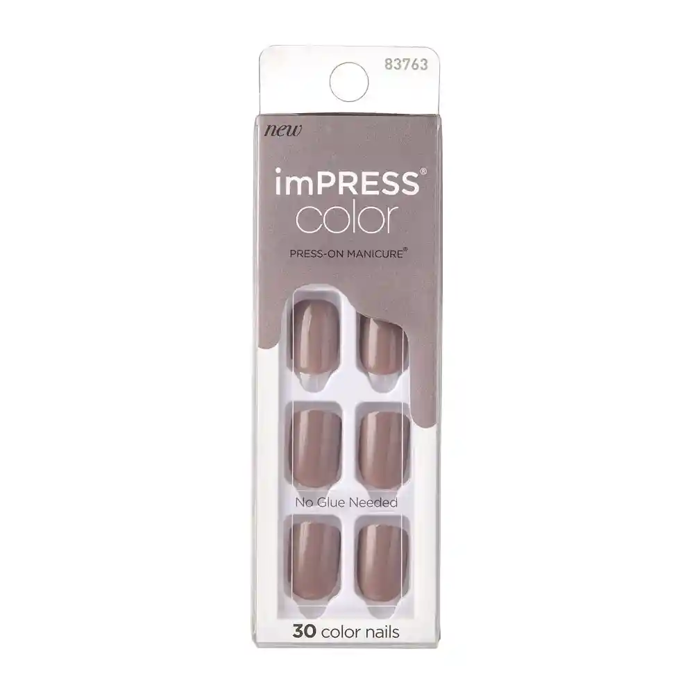 Uñas Impress Color Taupe Prize