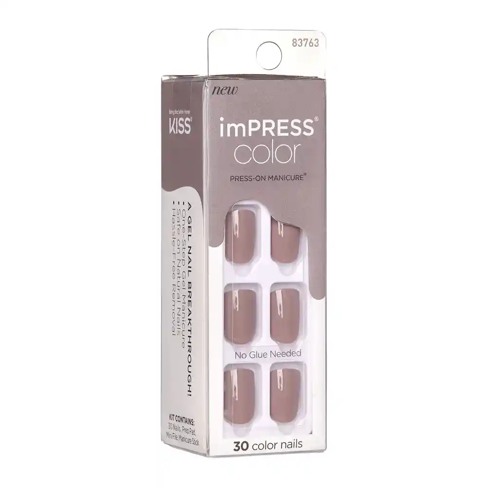 Uñas Impress Color Taupe Prize