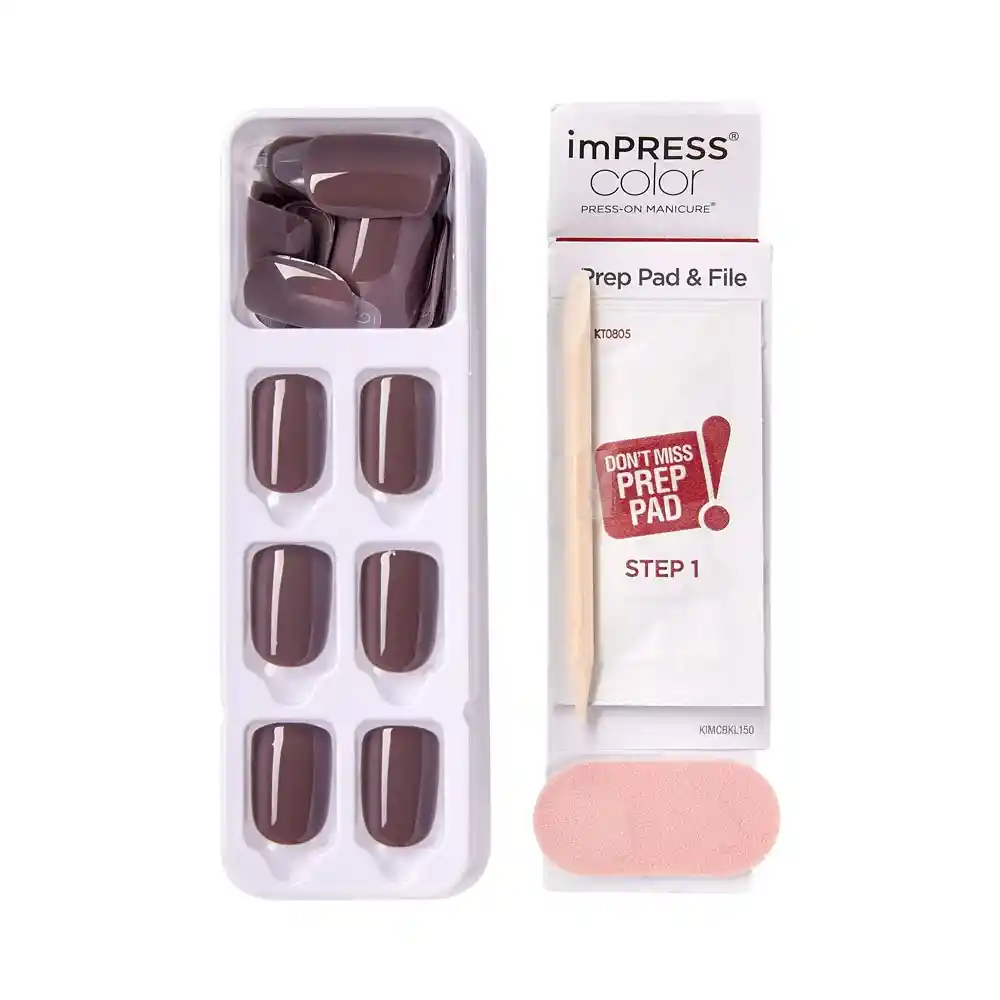 Uñas Impress Color Try Gray