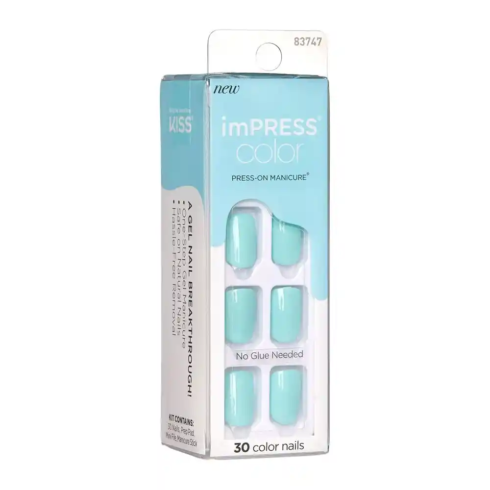 Uñas Impress Color Mint To Be