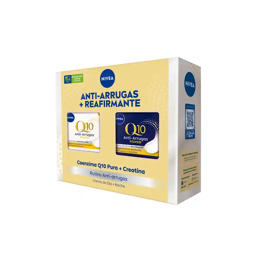 Pack Q10 Anti-arrugas Crema Facial Día Fps 15 50ml + Noche 50ml