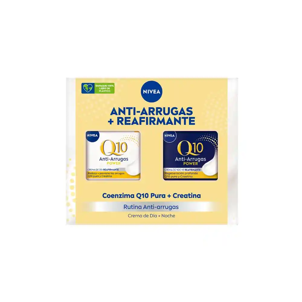 Pack Q10 Anti-arrugas Crema Facial Día Fps 15 50ml + Noche 50ml