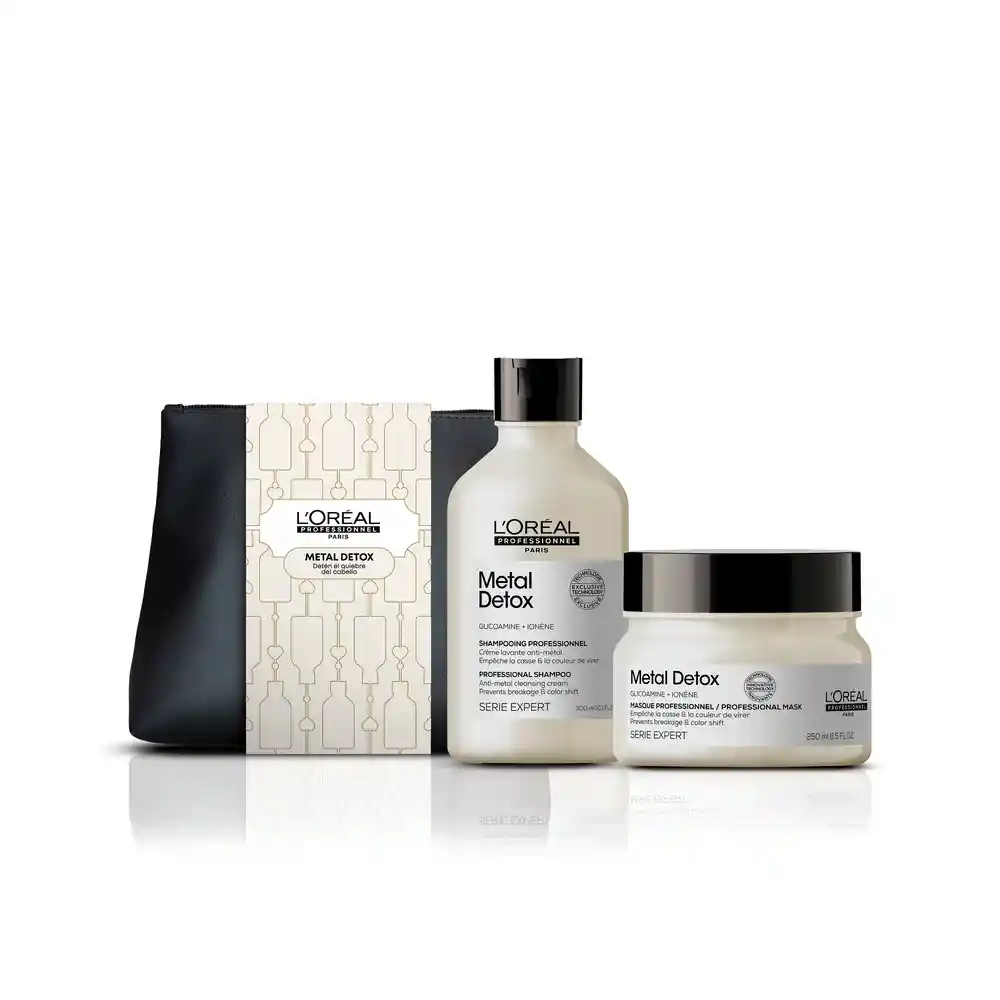 Set Metal Detox Shampoo 300 Ml + Máscara 250 Ml Serie Expert