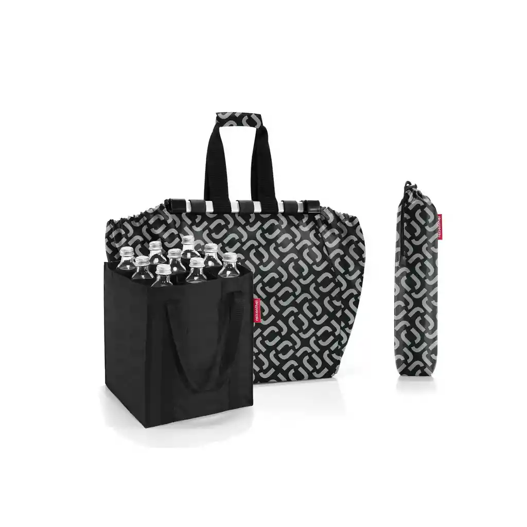 Pack Botellero+bolsa De Compras - Signature Black / Black