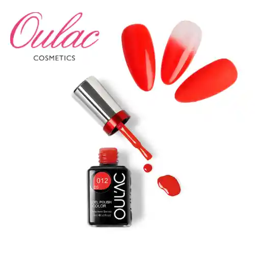 Esmalte Permanente Oulac Ds012 (rojo Anaranjado) Oulac 14ml