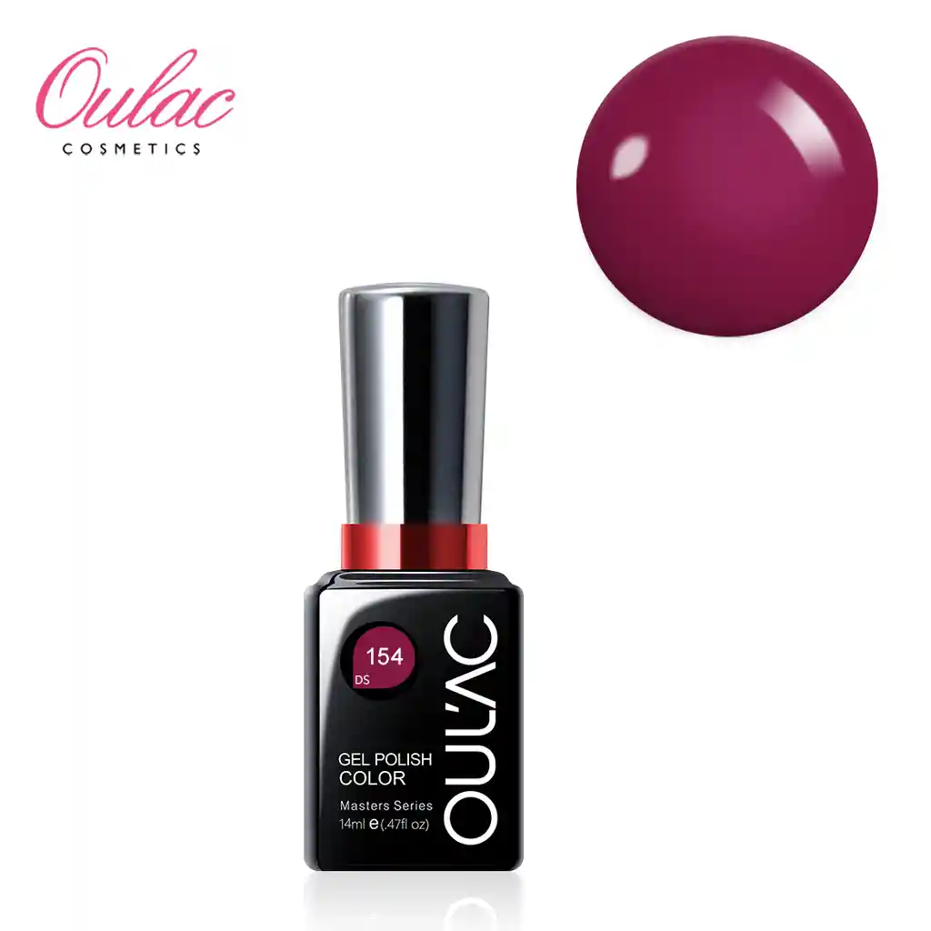 Esmalte Permanente Oulac Ds154 (burdeo) 14 Ml