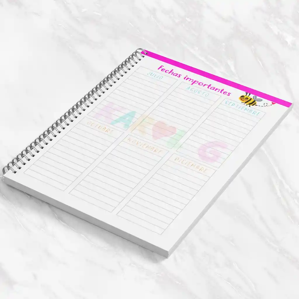 Agenda/planner Karol G