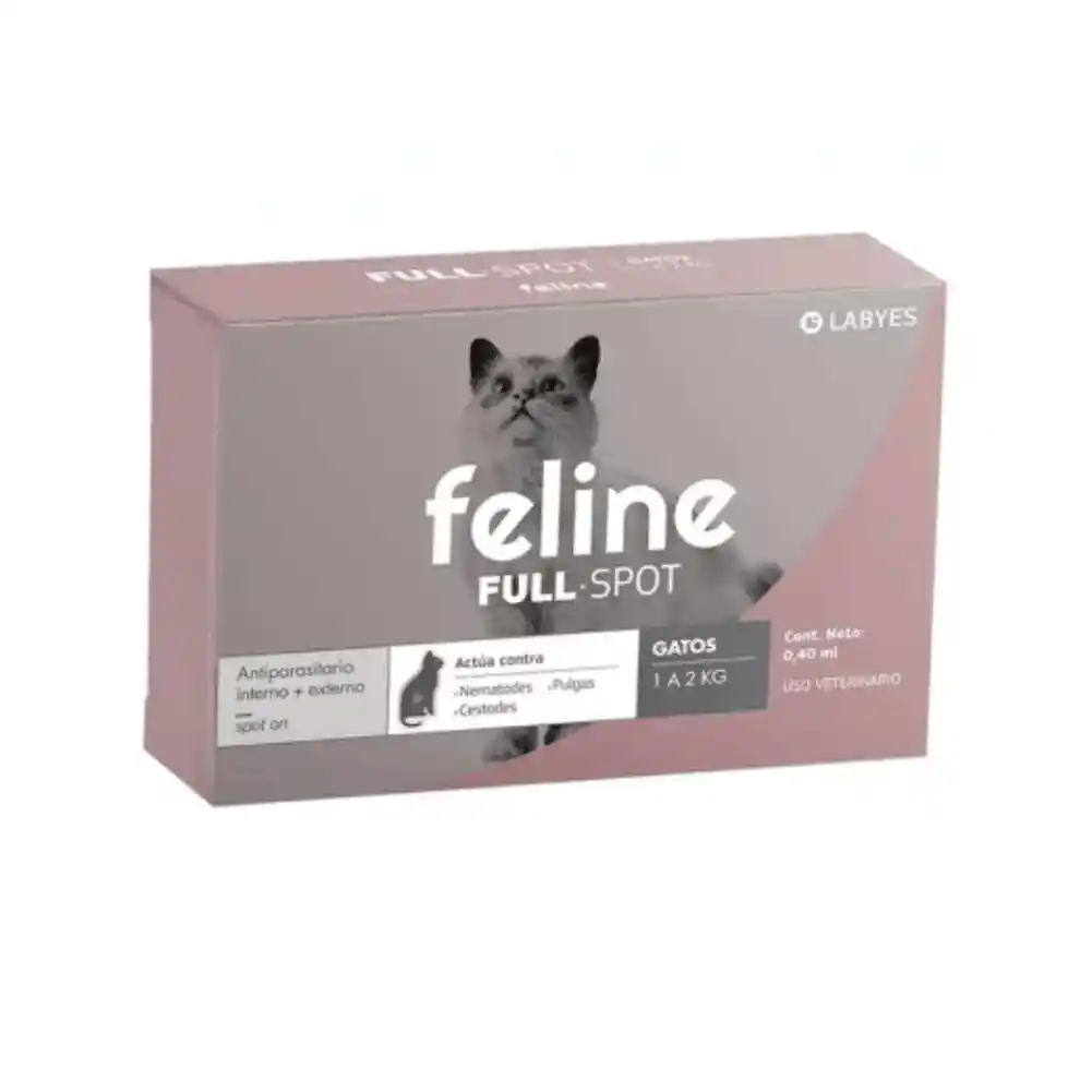 Feline Labyes Full Pipeta Gato 1 Kg A 2 Kg