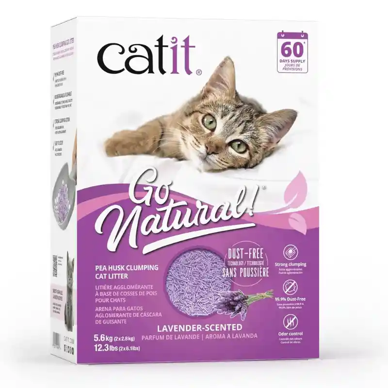 Arena Ecológica Catit Go Natural 5,6 Kg - Lavanda