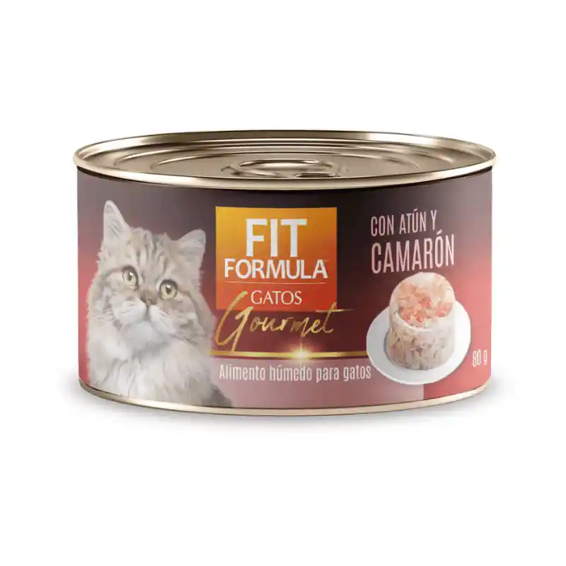 Fit Fórmula Lata Gourmet Atún Y Camarón 80 Gr