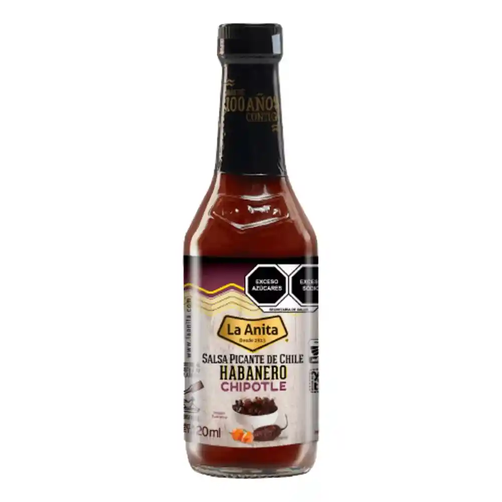 Salsa Aji Habanero Con Chipotle La Anita 120ml