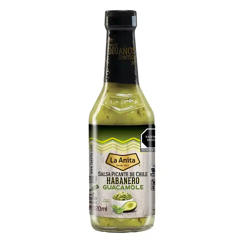 Aji Salsa Habanero Con Guacamole La Anita 120ml