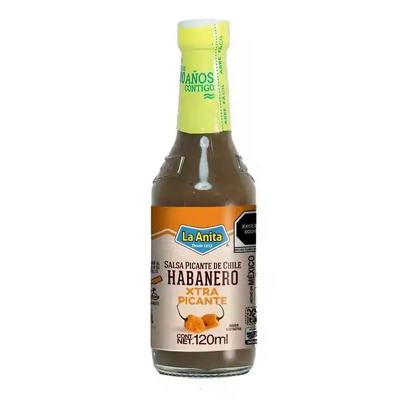 Aji Salsa Habanero Extra Picante La Anita 120ml