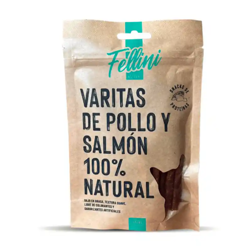 Fellini Varitas De Pollo Y Salmón 50 Gr