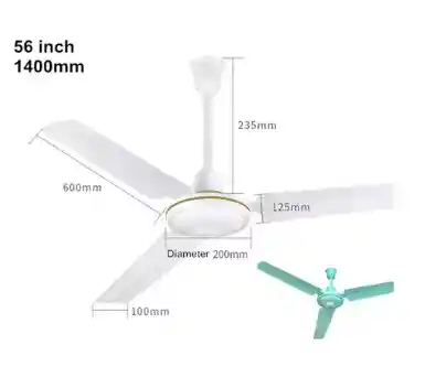 Pack X3 Ventiladores De Techo Metal 3 Aspas