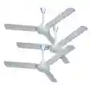Pack X3 Ventiladores De Techo Metal 3 Aspas