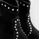 Botín Negro Tachas 39