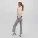 Blusa Manga Larga Volantes Beige S