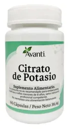 Citrato De Potasio 60 Cápsulas Avanti