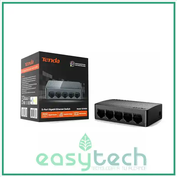 Switch 5 Puertos Ethernet Gigabit Sg105m Tenda