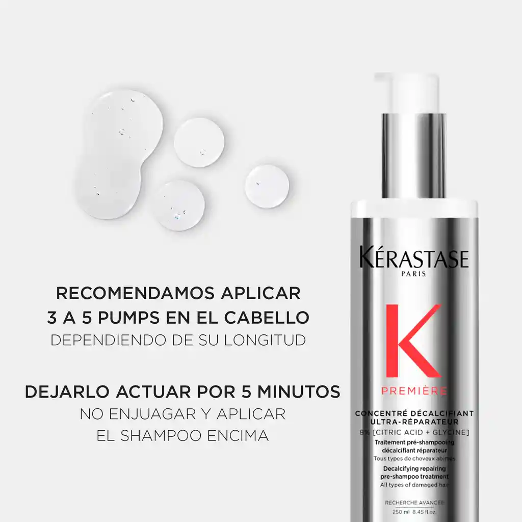 Tratamiento Concentrado Descalsificante Ultra-reparador Premiere