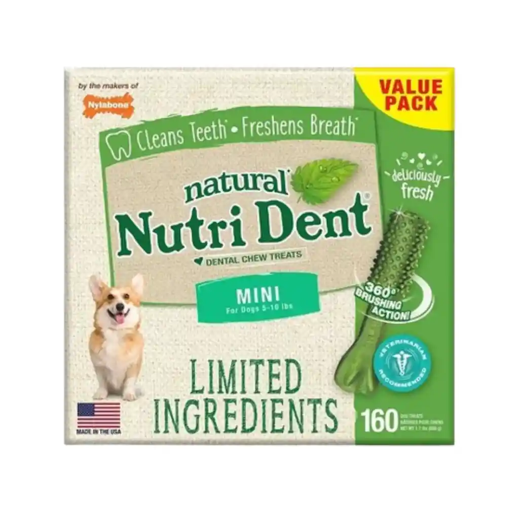 Snack, Nutri Dent Mini, Cepillo Dental Comestible