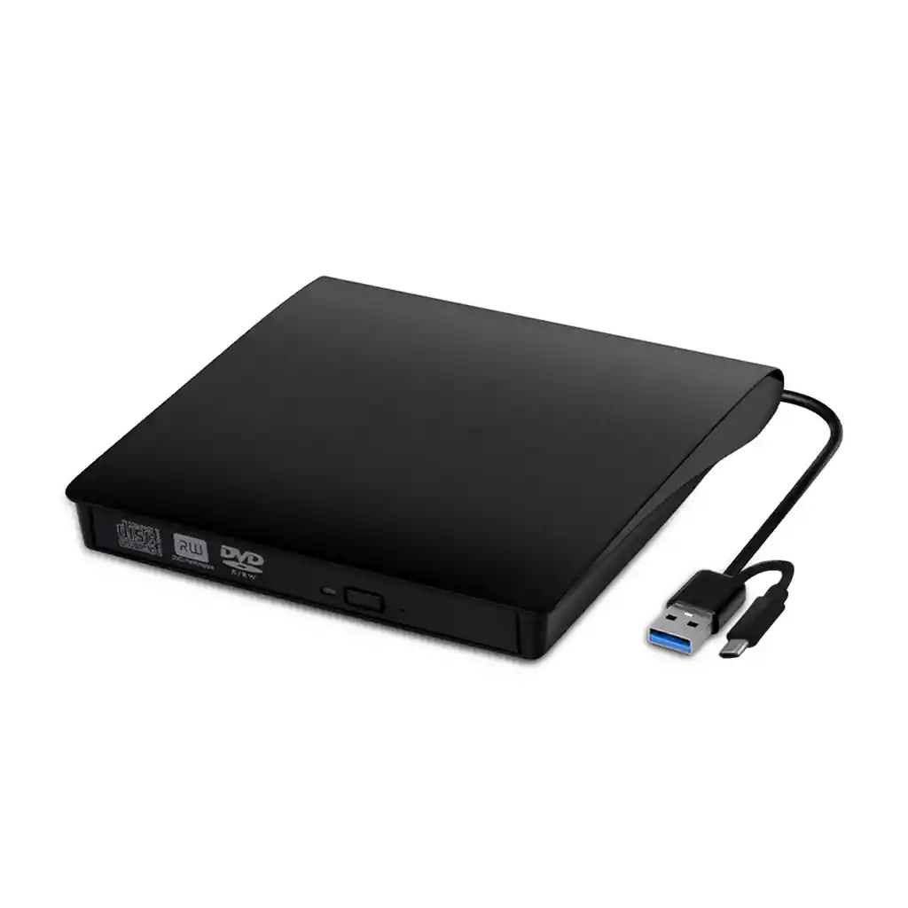 Lector Grabador Dual Usb Y Usb-c Cd/dvd Utek