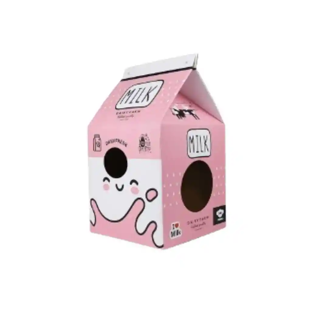 Brnx Rascador Maxi Caja De Leche Rosado