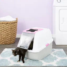 Catit Baño Con Cubierta Rosada