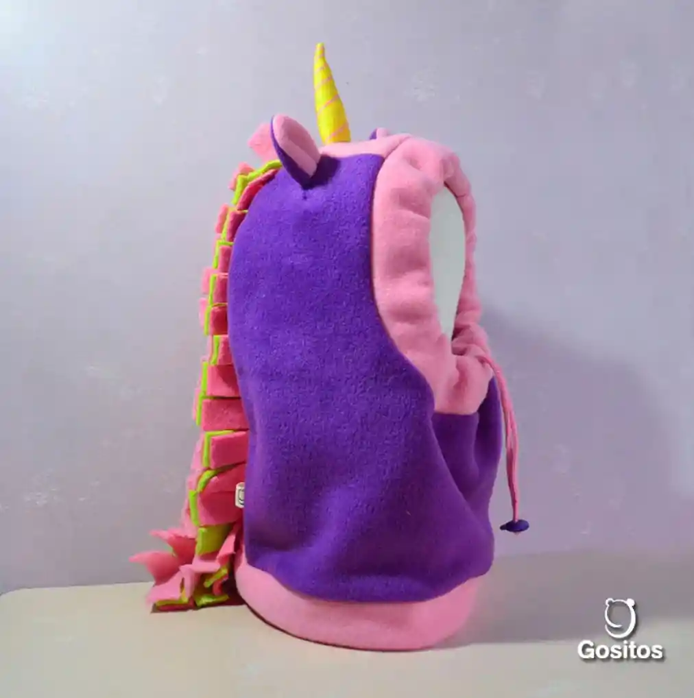 Gorro Unicornio Morado Talla S (de 12 Meses A 3 Años)