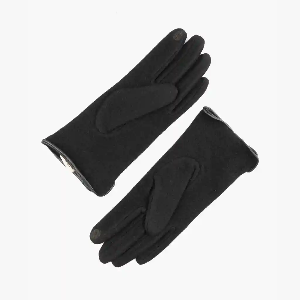 Guantes Mujer Lana M/l Negro