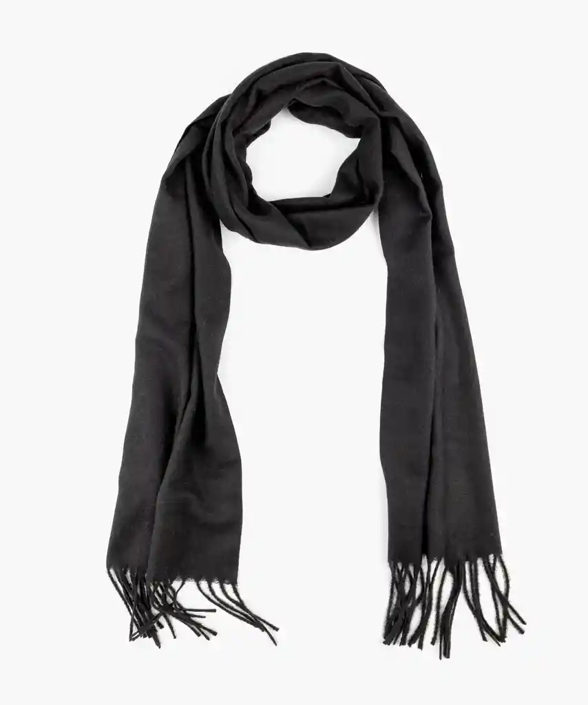 Bufanda Mujer Soft Unicolor Negro