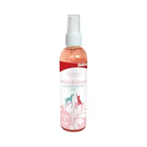 Bioline - Perfume Spray Peach Blossom (flor De Melocoton) Perros Y Gatos 118 Ml.