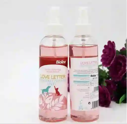 Bioline - Perfume Spray Love Letter (carta De Amor) Perros Y Gatos 207 Ml.