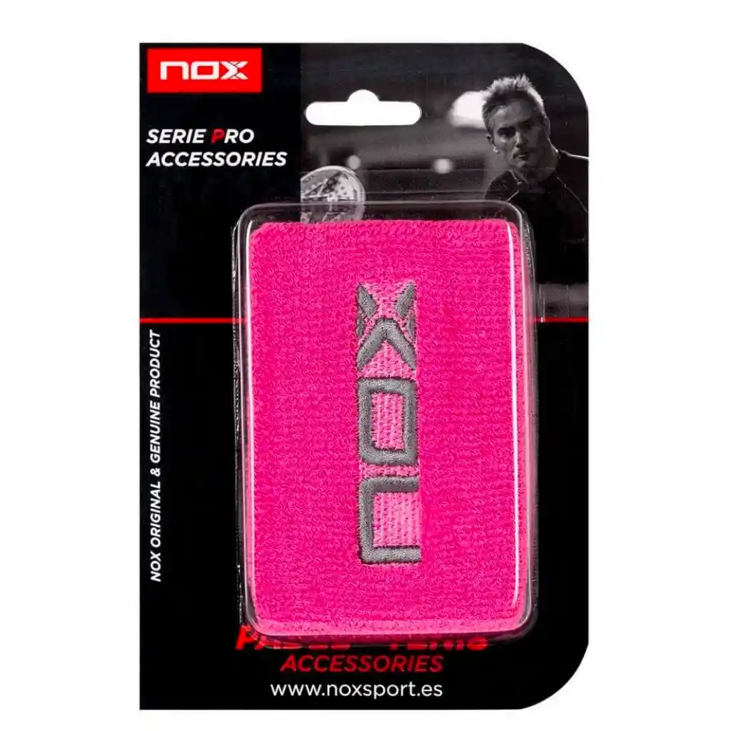 Muñequera Nox Rosada X2