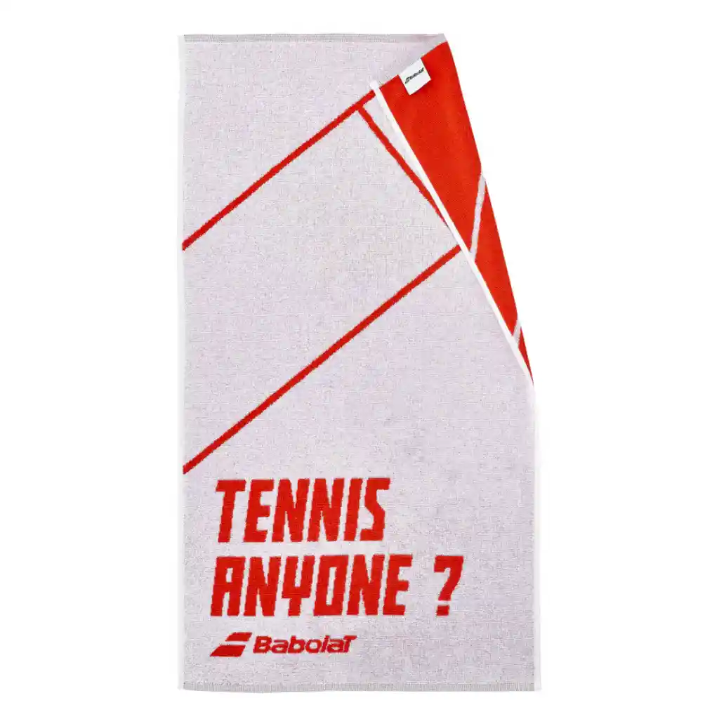 Toalla Babolat Mediana Blanco Y Rojo