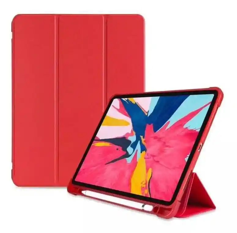 Funda Inteligente Carcasa Color Rojo Para Ipad Pro 11