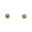 Aros Girasol Enchapado Oro 18k