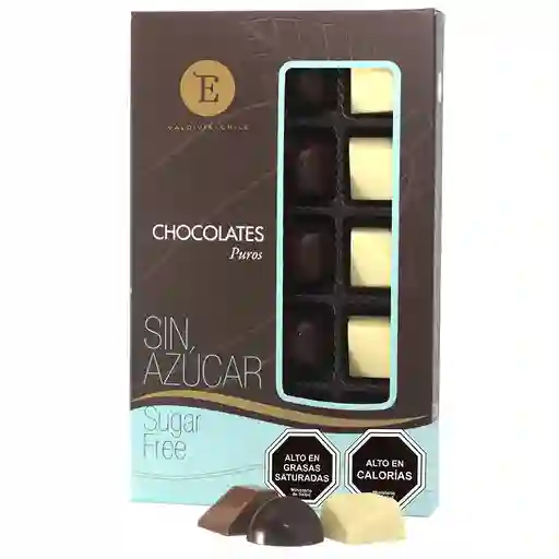 Caja Chocolate Puro Sin Azúcar 100 Gr.
