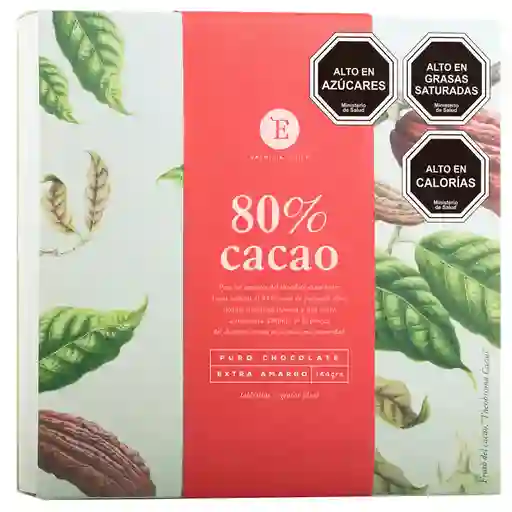 Caja Chocolates Puro Bitter 80% Cacao 144 Gr.