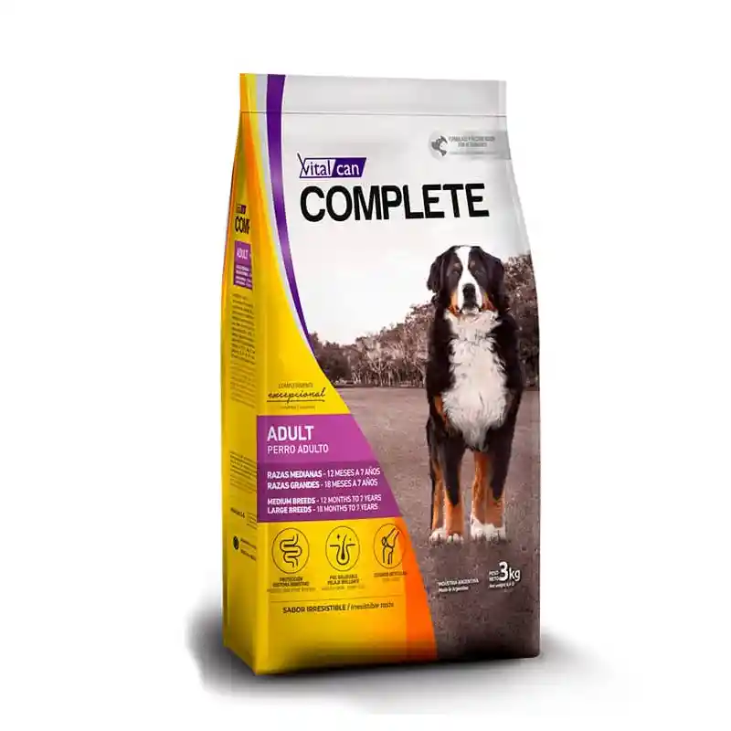 Complete Perro Adulto Raza Mediana Y Grande 20 Kg