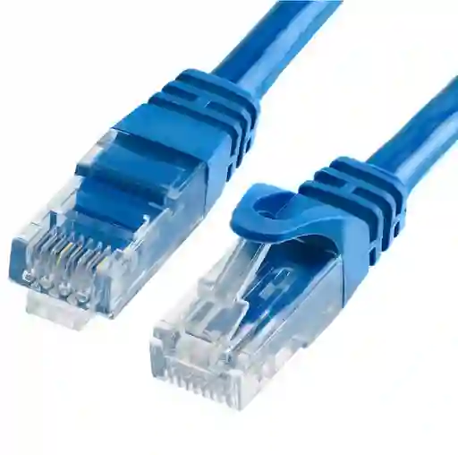 Cable De Red Rj45 Cat5  2mts Azul