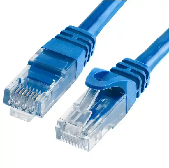 Cable De Red Rj45 Cat5  2mts Azul