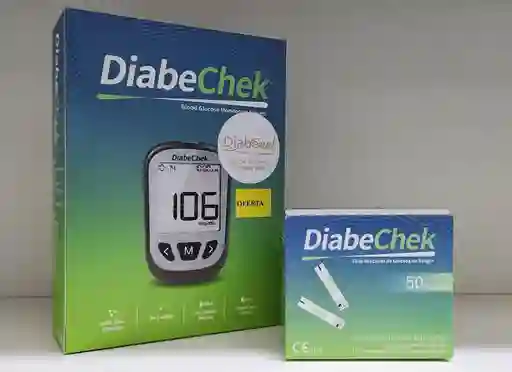 Pack Diabechek (glucómetro + Lancetas + Tiras Reactivas)