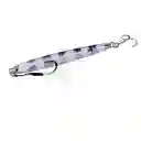 Señuelo Silstar Jig 10cms 30gr Plomo/fibra Gris Zebra