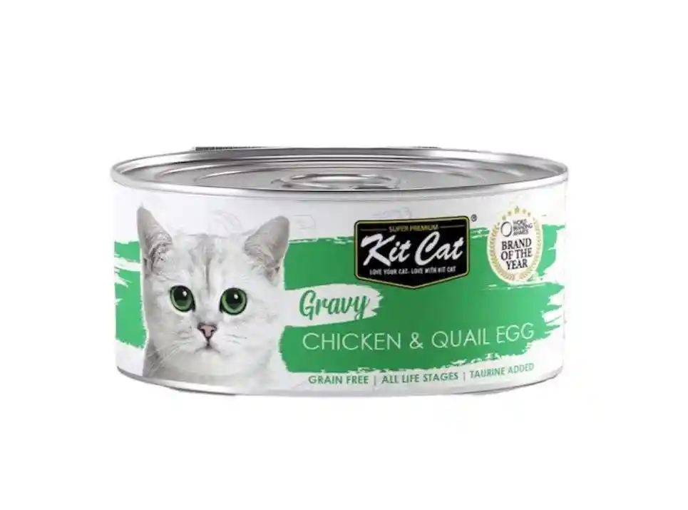 Kit Cat Lata Gravy Chicken Quail Egg