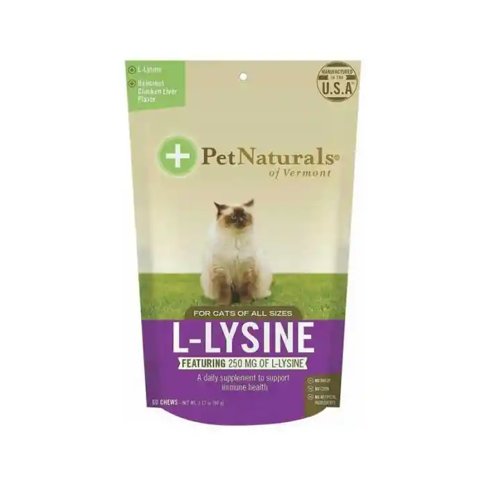 Snack Gatos Pet Naturals L-lysine 90gr