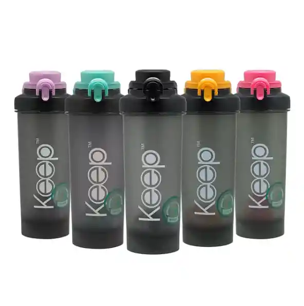 Botella Sport Shaker Lila 700ml Keep