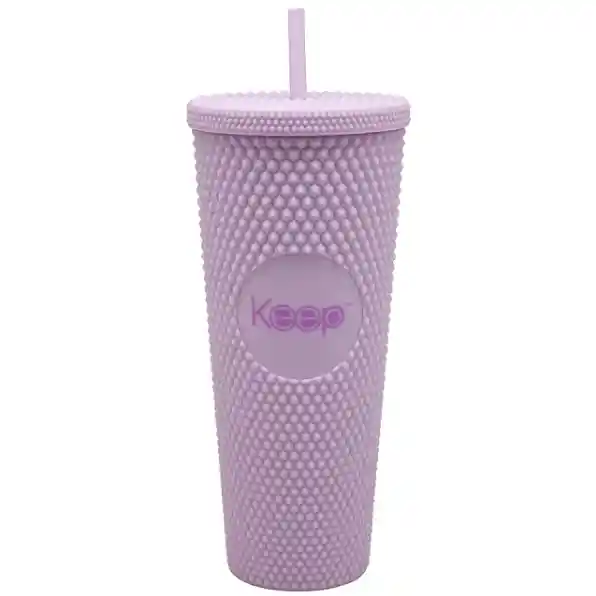 Vaso Tumbler Venti Bombilla Lila Keep