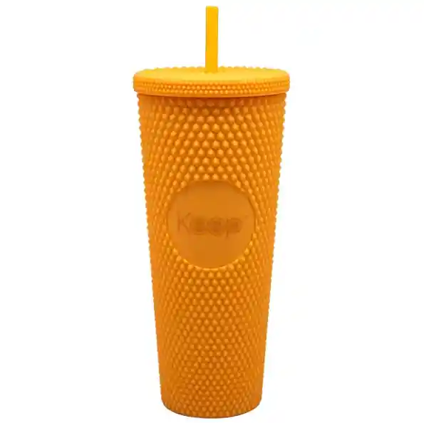 Vaso Tumbler Venti Bombilla Naranja Keep